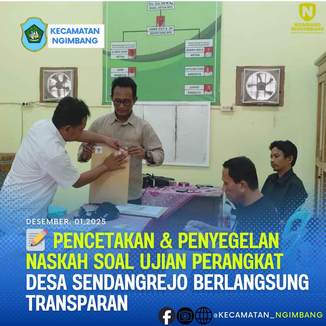 Foto: 📝 Pencetakan & Penyegelan Naskah Soal Ujian Perangkat Desa Sendangrejo Berlangsung Transparan