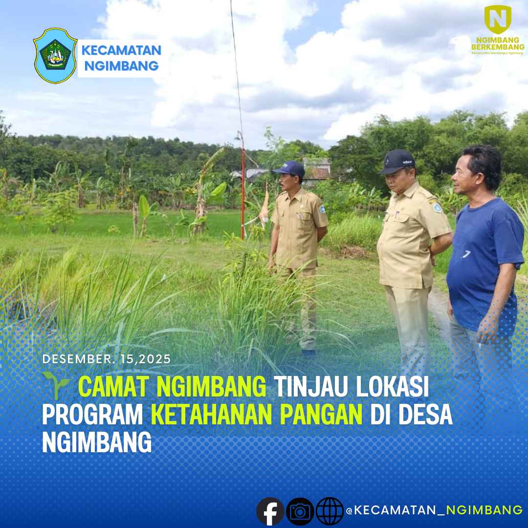 Foto: 🌱 Camat Ngimbang Tinjau Lokasi Program Ketahanan Pangan di Desa ngimbang