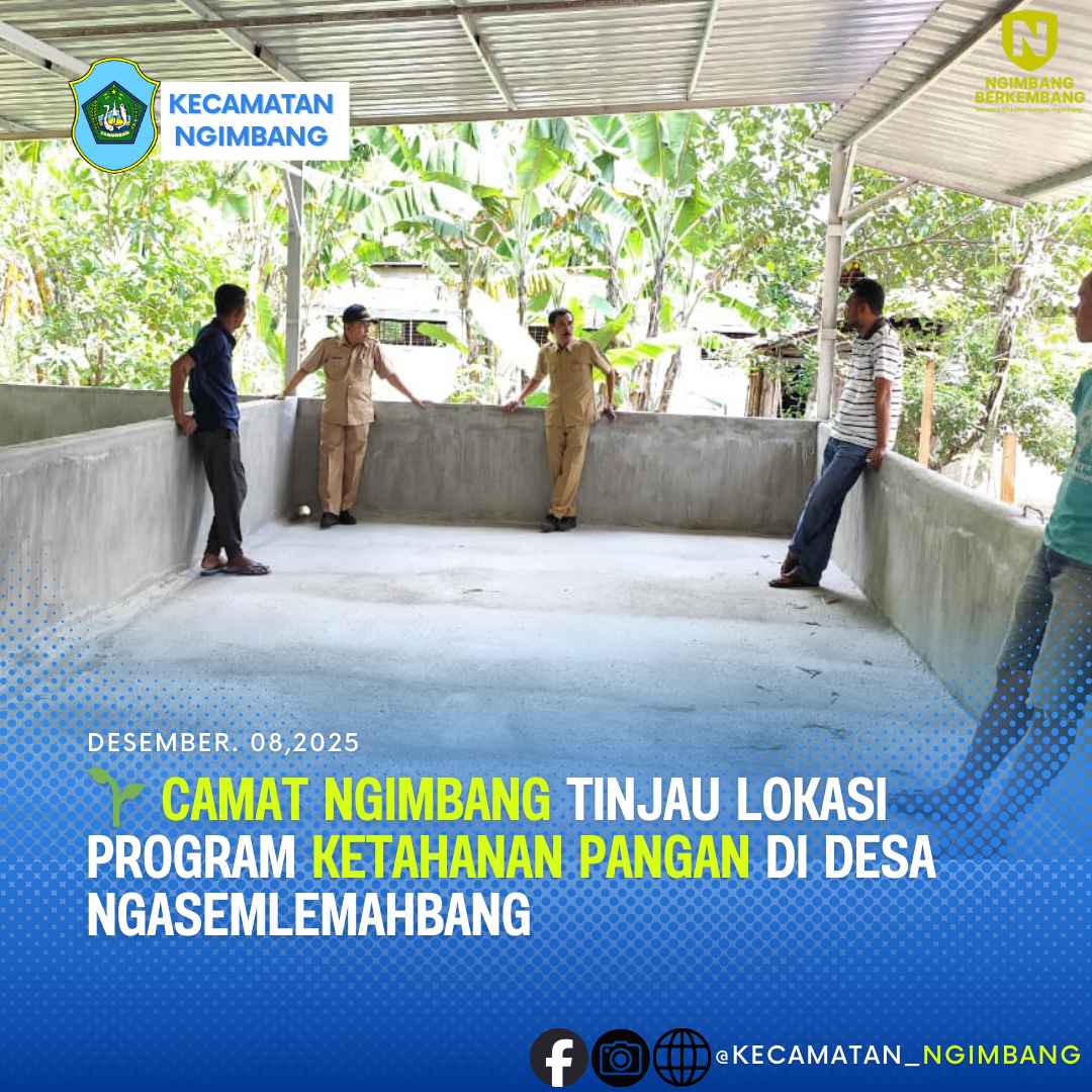 Foto: 🌱 Camat Ngimbang Tinjau Lokasi Program Ketahanan Pangan di Desa Ngasemlemahbang