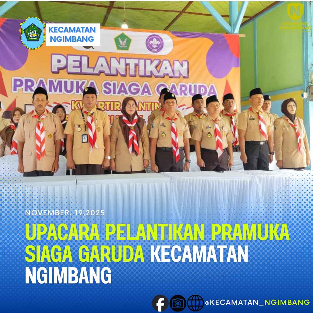 Foto: UPACARA PELANTIKAN PRAMUKA SIAGA GARUDA KECAMATAN NGIMBANG