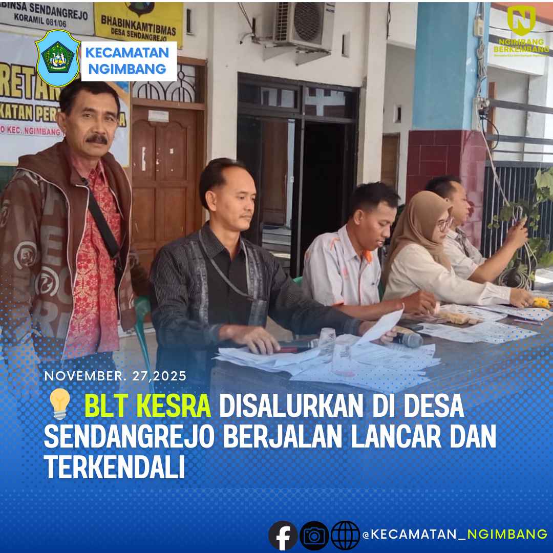 Foto: 💡 Blt Kesra Disalurkan di Desa Sendangrejo Berjalan Lancar dan Terkendali