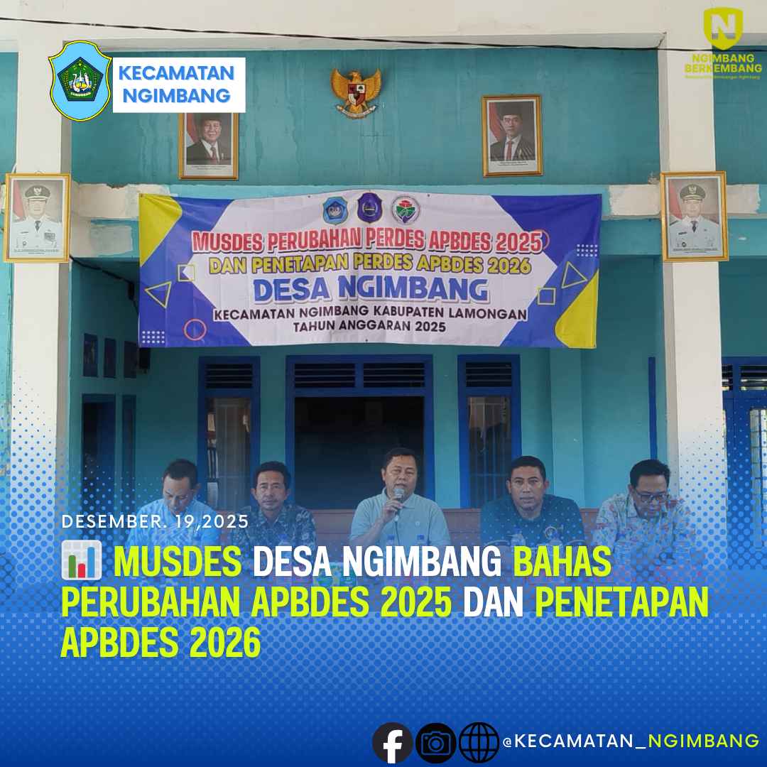 Foto: 📊 Musdes Desa Ngimbang Bahas Perubahan APBDes 2025 dan Penetapan APBDes 2026