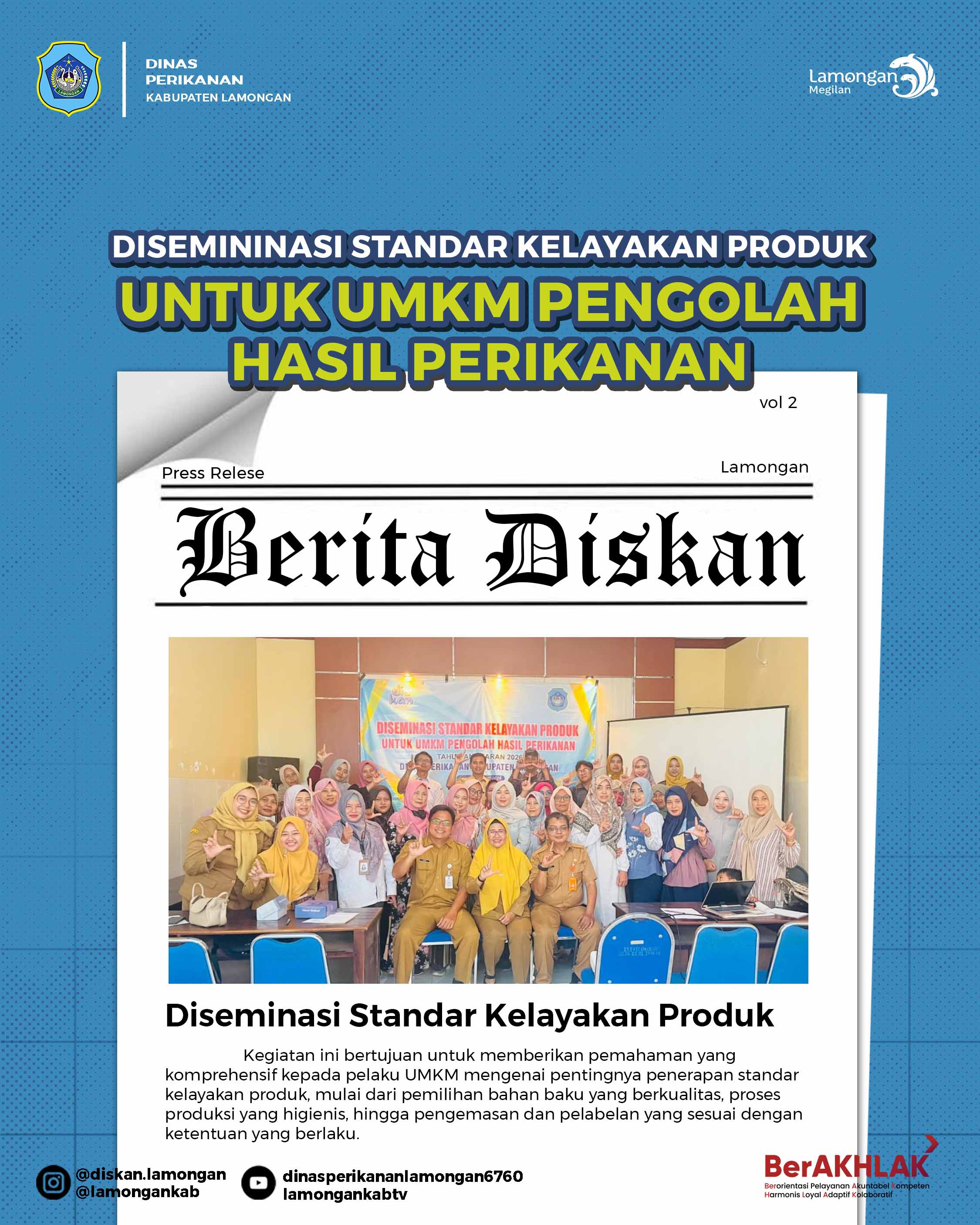 Foto: Diseminasi Standar Kelayakan Produk bagi UMKM