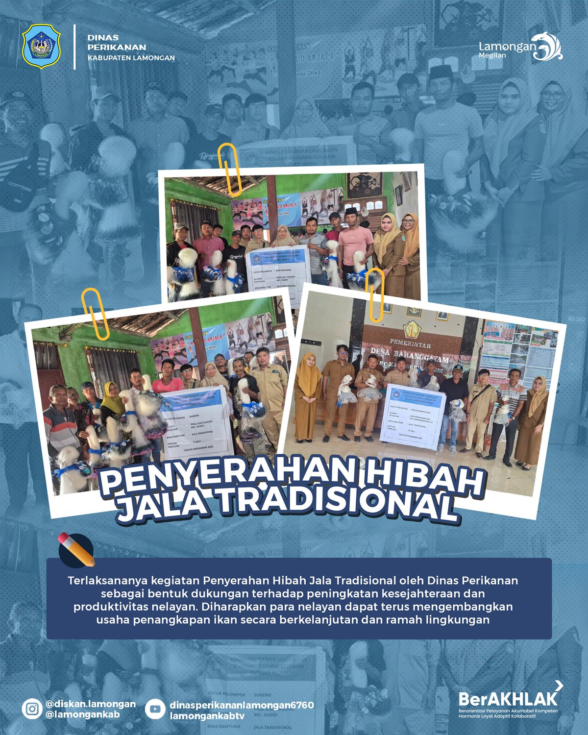 Foto: Penyerahan Hibah Jala Tradisional