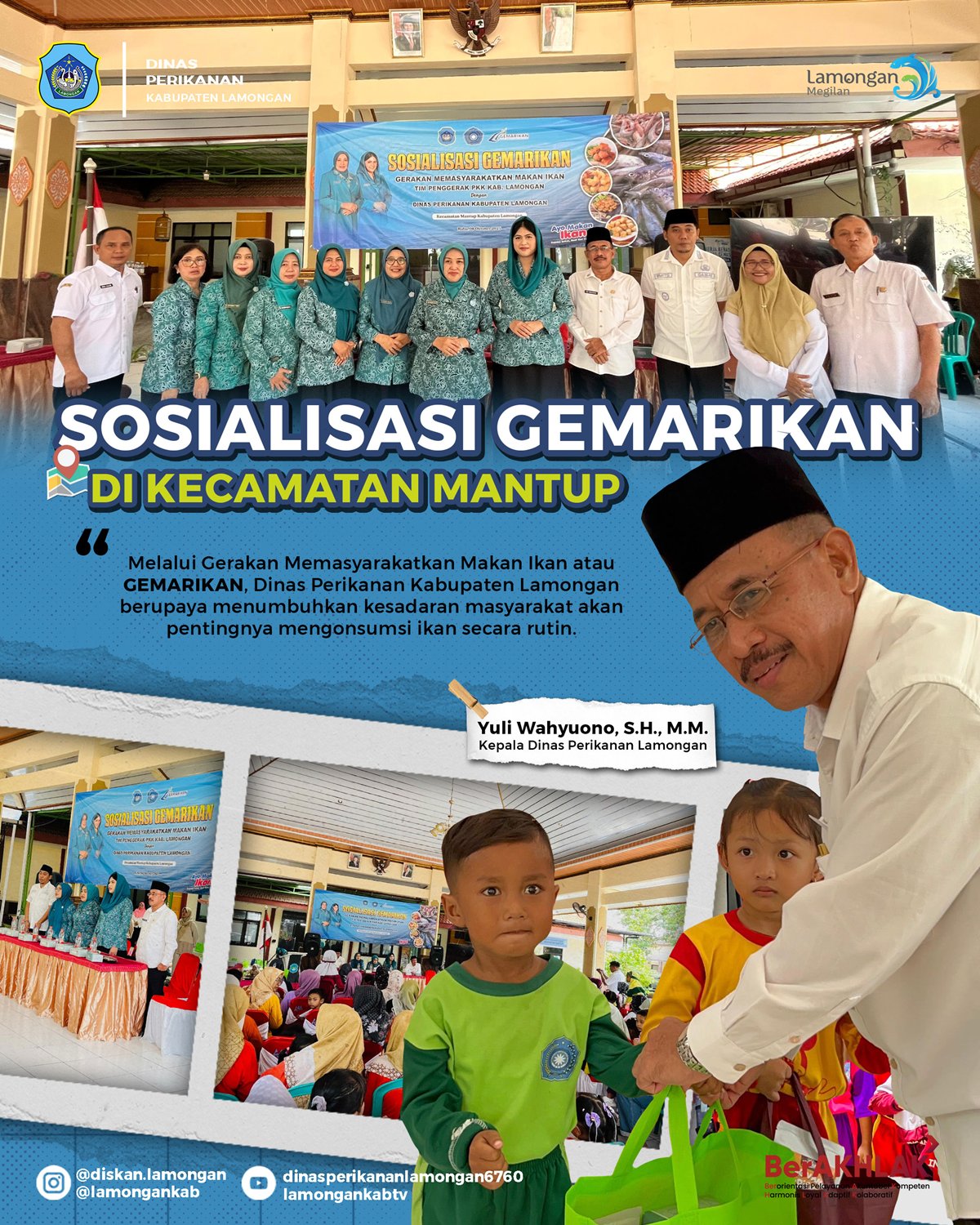 Foto: Sosialisasi Gemarikan di Kecamatan Mantup