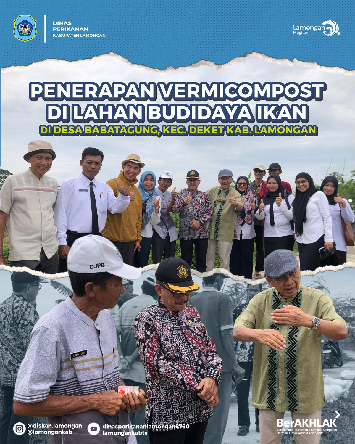 Foto: Penerapan Vermicompost di Lahan Budidaya Ikan