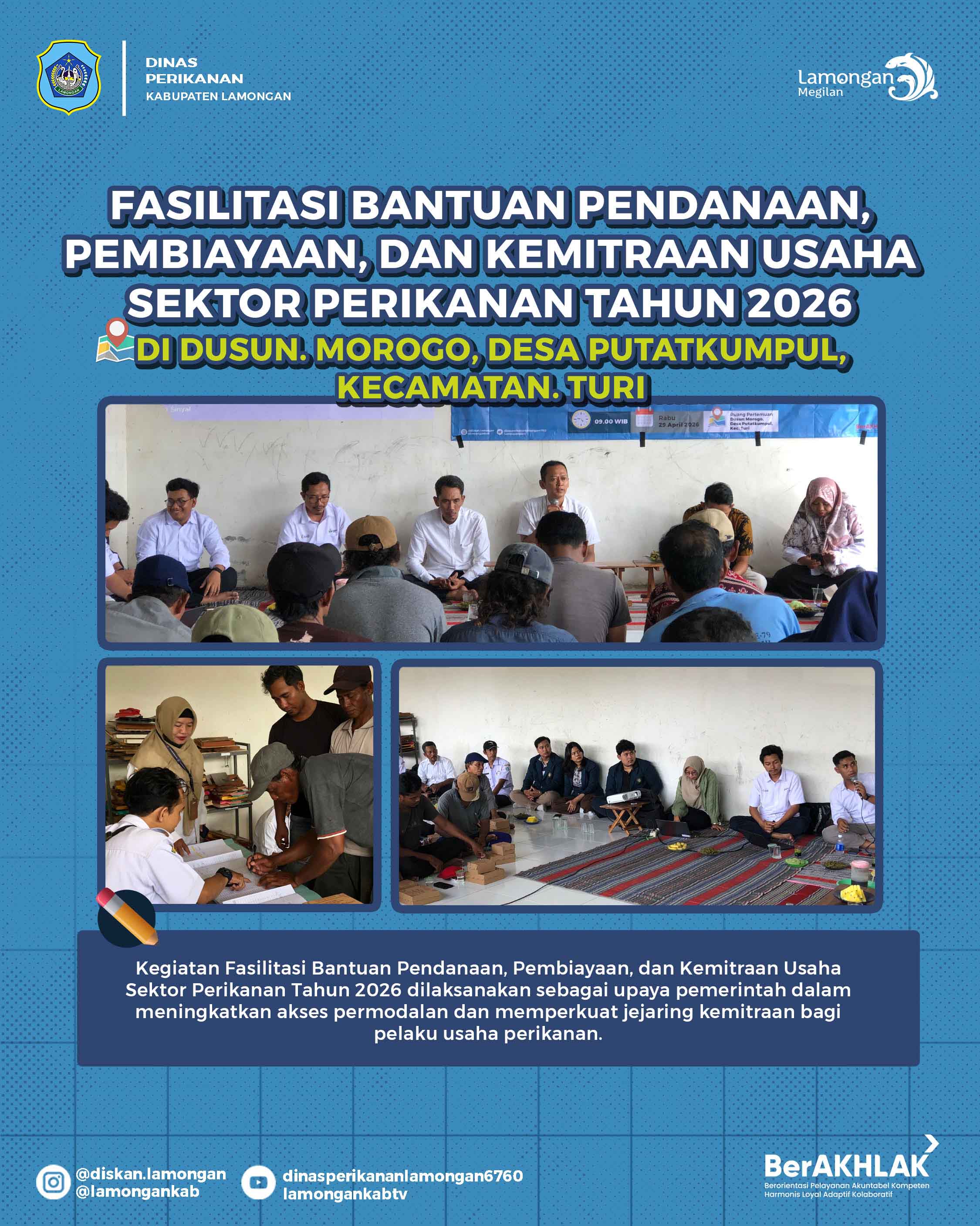 Foto: Fasilitasi Bantuan Pendanaan, Pembiayaan, dan Kemitraan Usaha Sektor Perikanan
