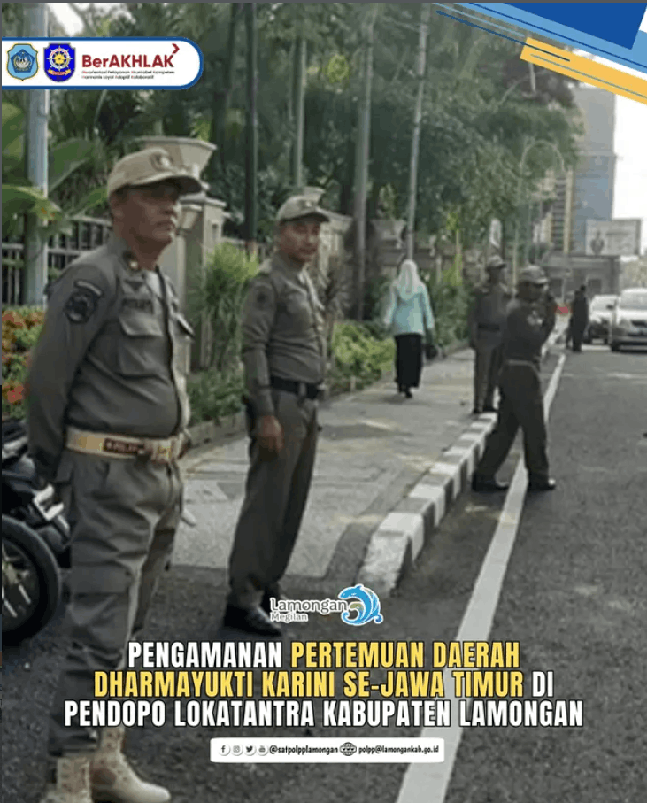 Foto: Pengamanan Pertemuan Daerah Dharmayukti Karini se-Jawa Timur Berjalan Aman dan Kondusif di Lamongan