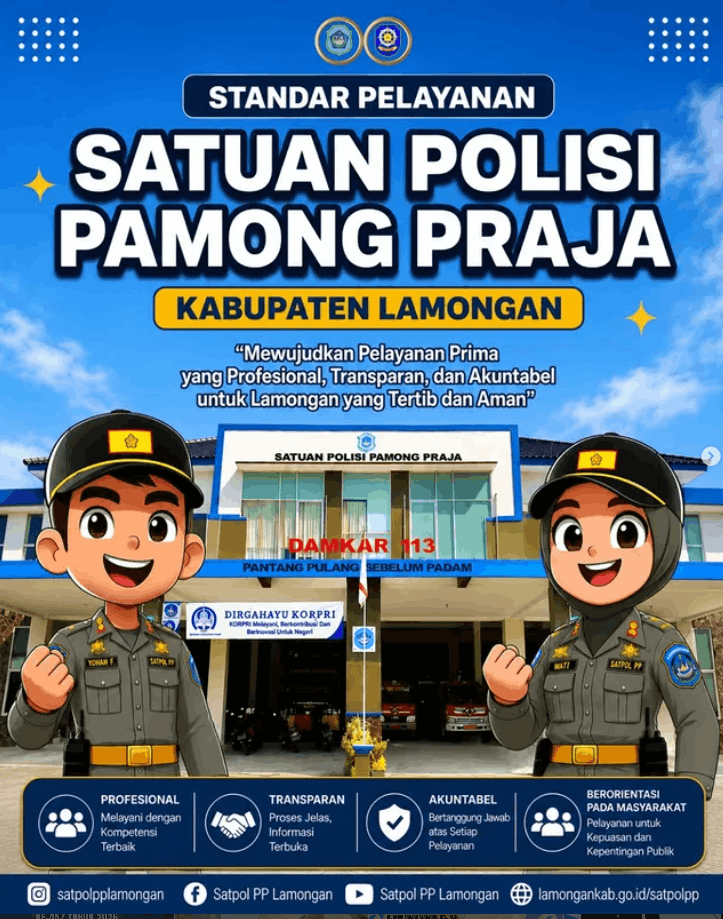 STANDAR PELAYANAN SATPOL PP KABUPATEN LAMONGAN
