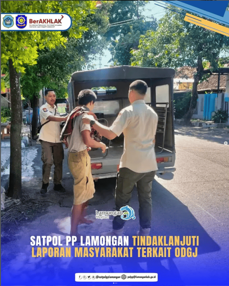 Foto: Satpol PP Kabupaten Lamongan Tindaklanjuti Laporan Masyarakat Terkait ODGJ