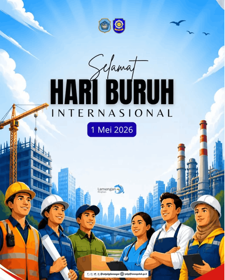 Foto: Selamat Memperingati Hari Buruh Internasional 1 Mei 2026.