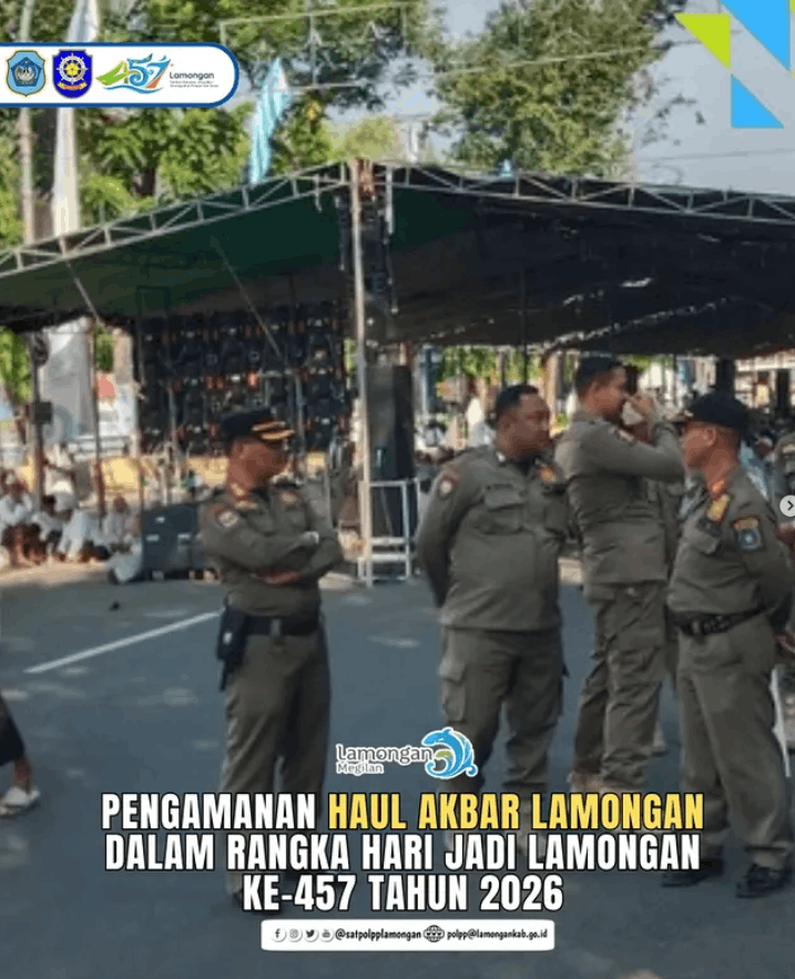 Foto: Pengamanan Haul Akbar Lamongan dalam Rangka Hari Jadi Lamongan ke-457 Tahun 2026