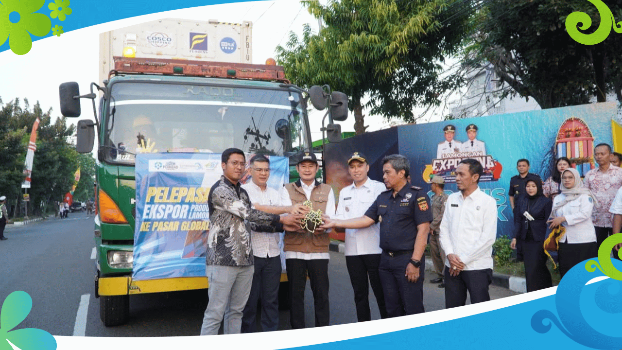 Bupati Yes Lepas Produk Ekspor Asal Lamongan