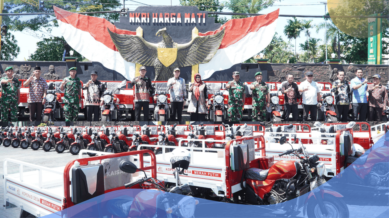 60 Unit Kendaraan Roda Tiga Kelengkapan KDKMP Didistribusikan pada 30 Desa di Lamongan