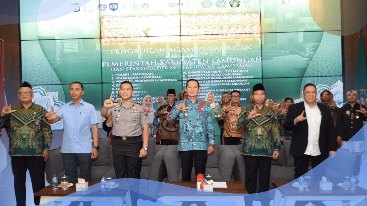 Pemkab Lamongan Teken MoU Bersama Pengadilan Agama dan Stakeholder Untuk Penguatan Pelayanan, Hak, Hingga Ketahanan Keluarga