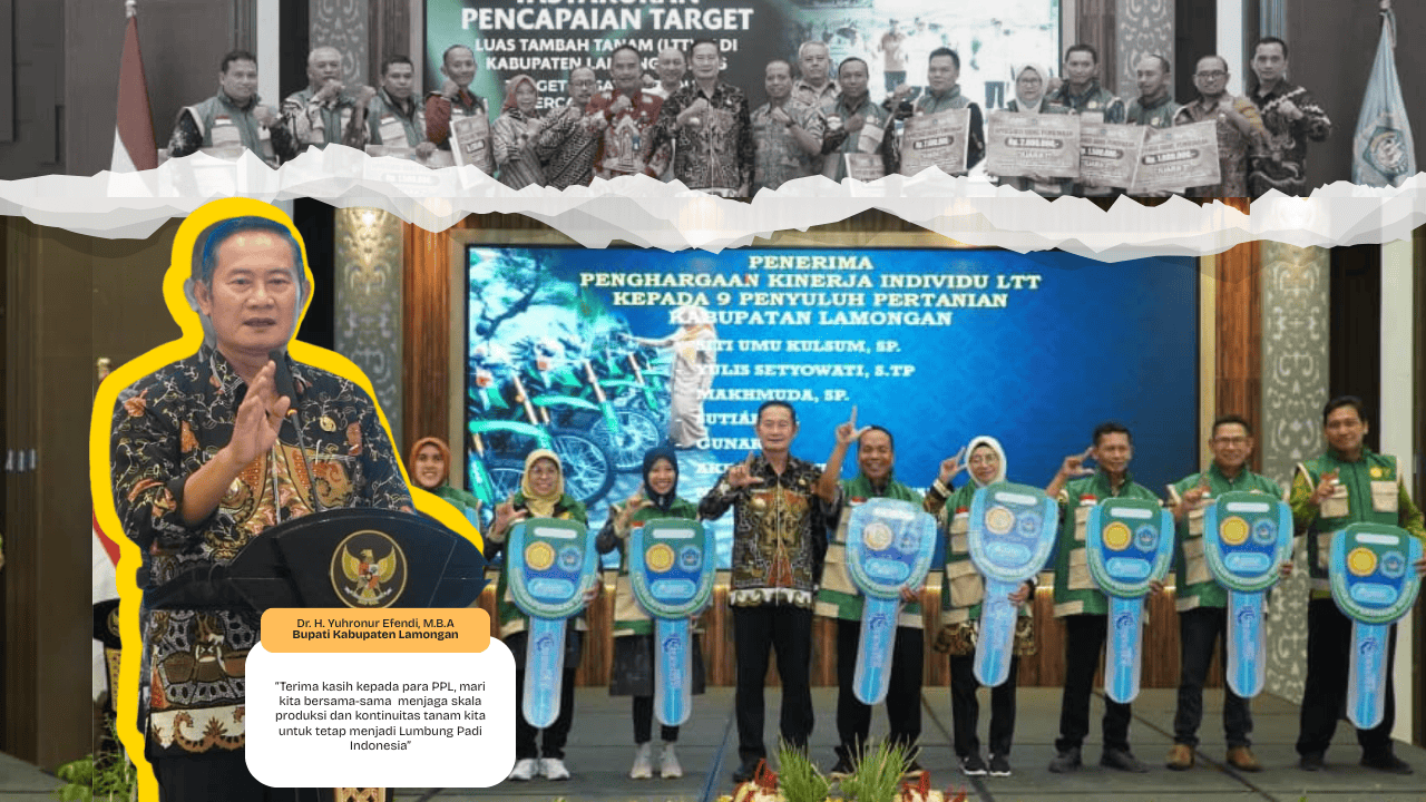 Dukung Swasembada Pangan Nasional, Lamongan Lampaui Target Luas Tambah Tanam Tahun 2025