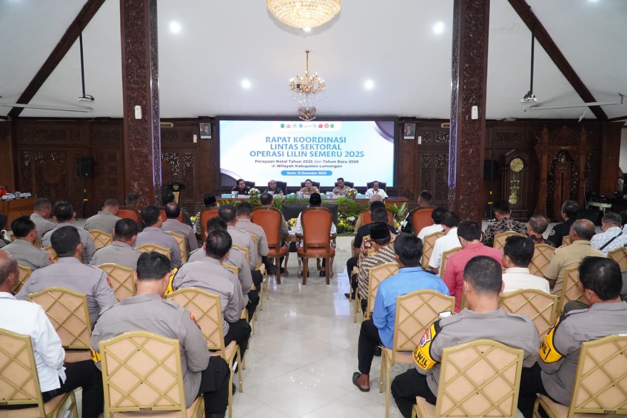 Jelang Nataru Forkopimda Lamongan Lakukan Rakor Lintas Sektoral