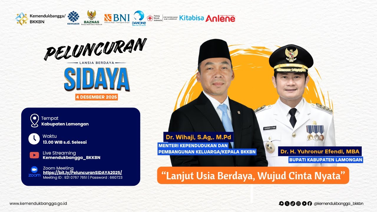 Peluncuran Lansia Berdaya (SIDAYA)