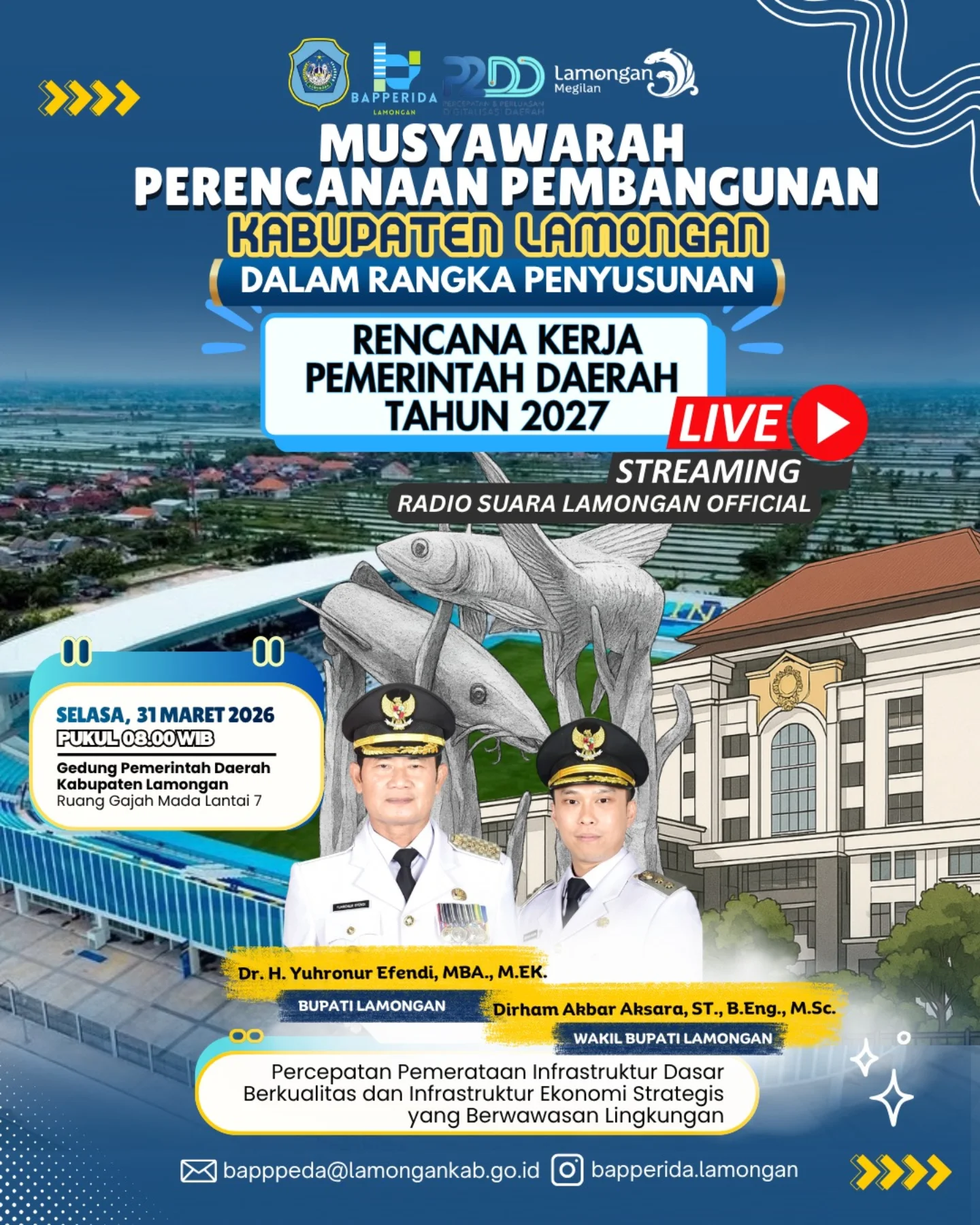 [Live Streaming] Musrenbang Kabupaten Lamongan: Penyusunan RKPD Tahun 2027
