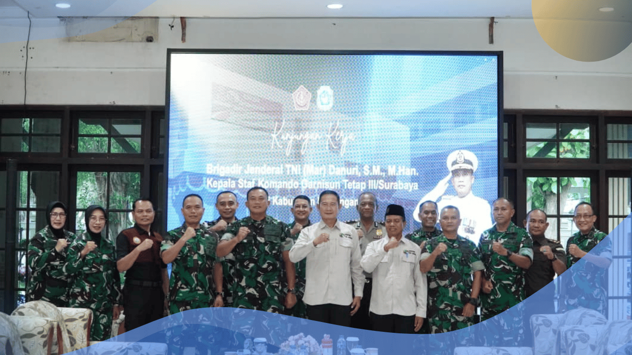 Terima Kunjungan Kerja Kaskogartap III/Surabaya, Pemkab Lamongan Berkomitmen Perkuat Sinergi Keamanan dan Pembangunan Daerah