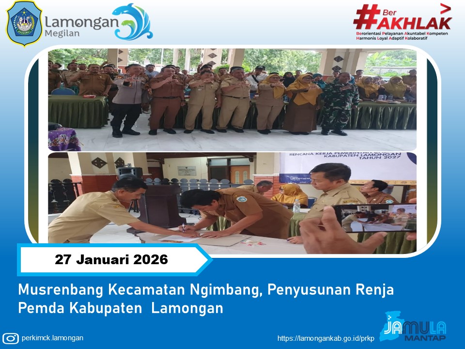 Musrenbang Penyusunan Rencana Kerja Pemkab Lamongan di Kecamatan Ngimbang