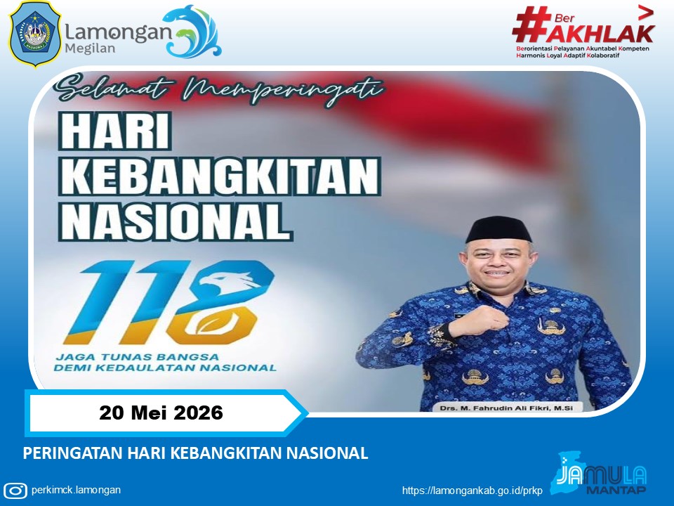 Foto: MOMENTUM HARI KEBANGKITAN NASIONAL: DINAS PERUMAHAN DAN KAWASAN PERMUKIMAN KABUPATEN LAMONGAN TEGASKAN SEMANGAT PEMBANGUNAN INFRASTRUKTUR PERMUKIMAN YANG MERATA