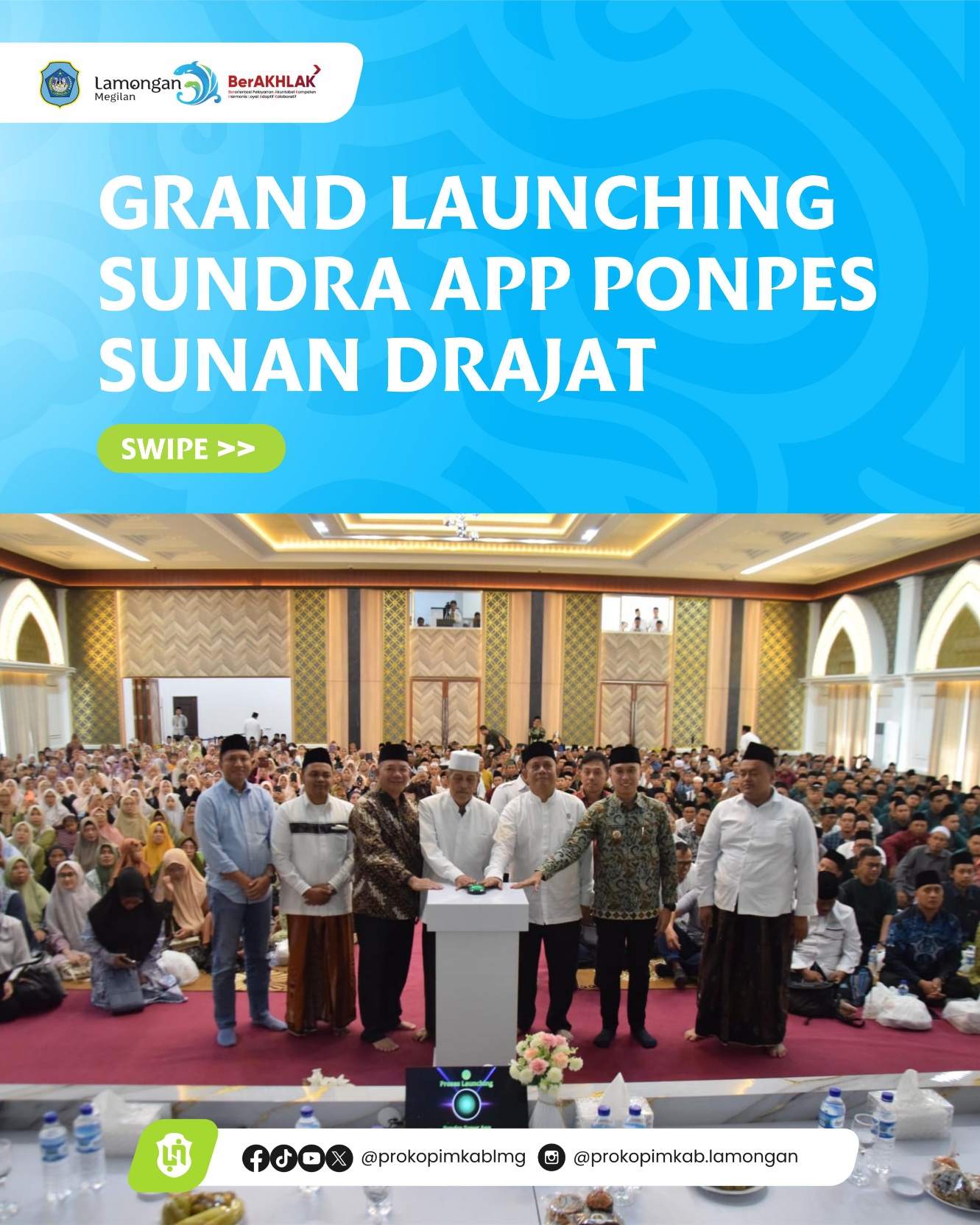 Foto: Grand Launching Sundra App Ponpes Sunan Drajat