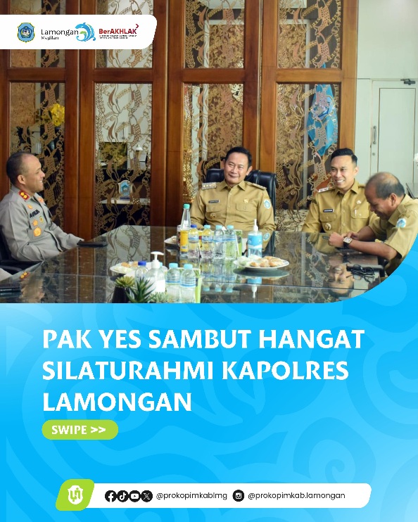 Pak Yes Sambut Hangat Silaturahmi Kapolres Lamongan