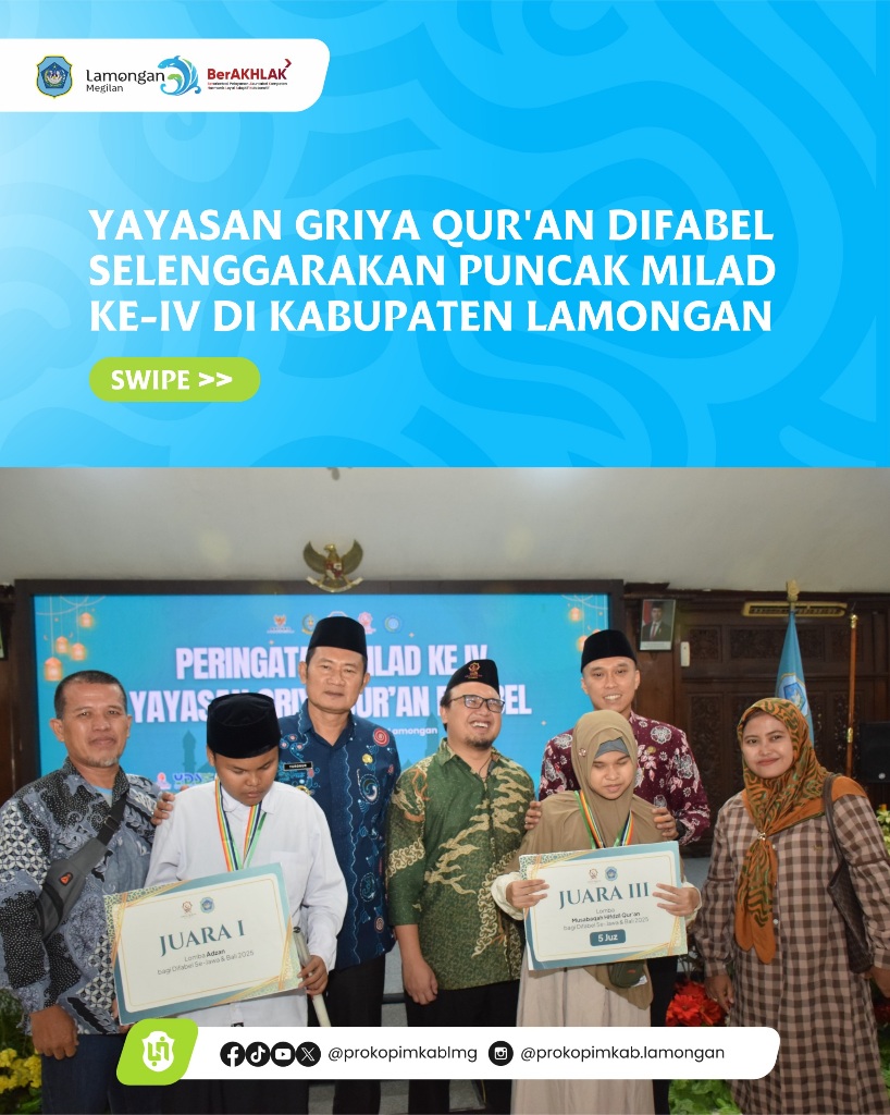 Foto: Yayasan Griya Qur'an Difabel Selenggarakan Puncak Milad ke-IV di Kabupaten Lamongan