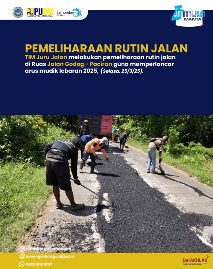 PEMELIHARAAN RUTIN GODOG - PACIRAN