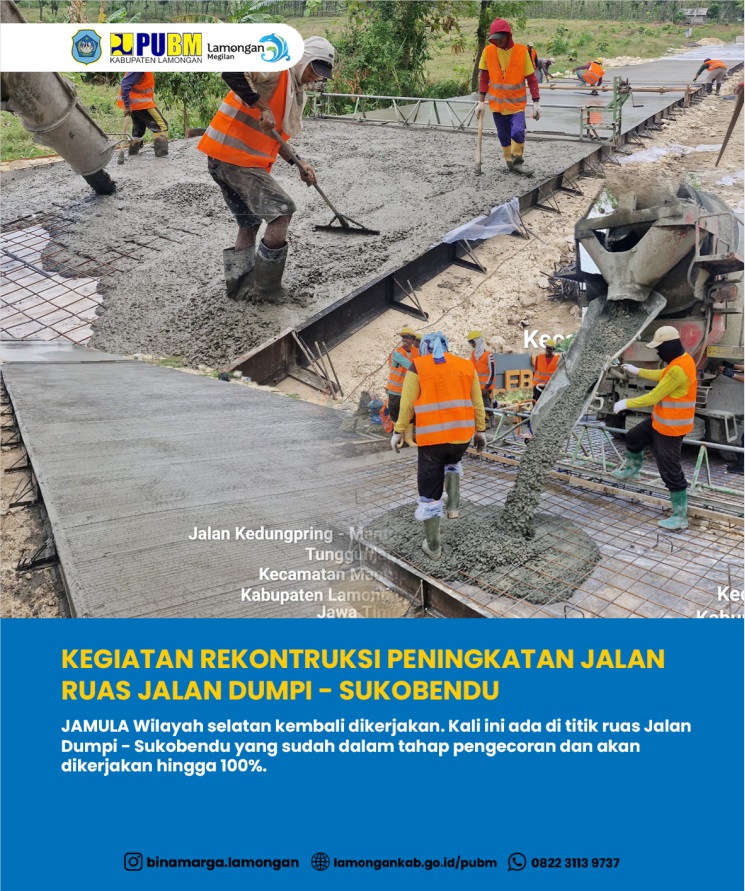Foto: REKONTRUKSI PENINGKATAN JALAN TA 2025 RUAS JALAN DUMPI - SUKOBENDU