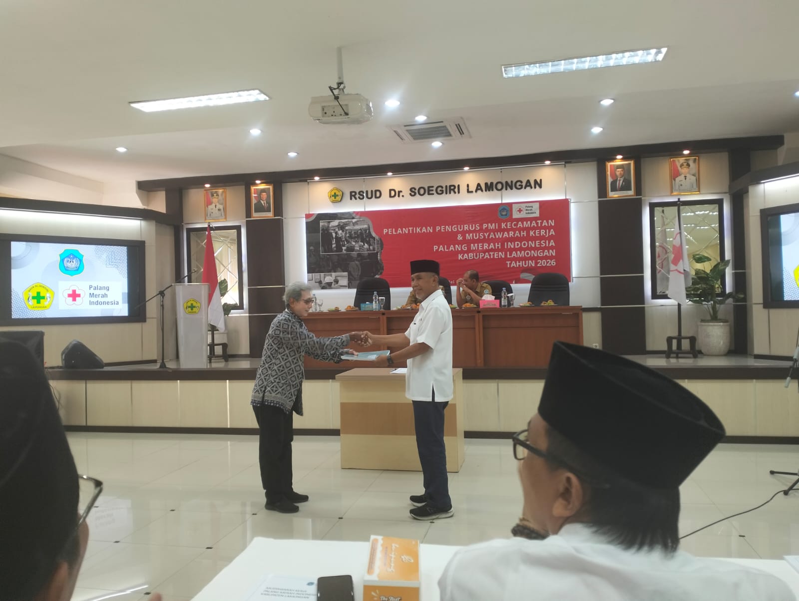 Foto: Pelantikan Pengurus PMI Kecamatan Kabupaten Lamongan Tahun 2026
