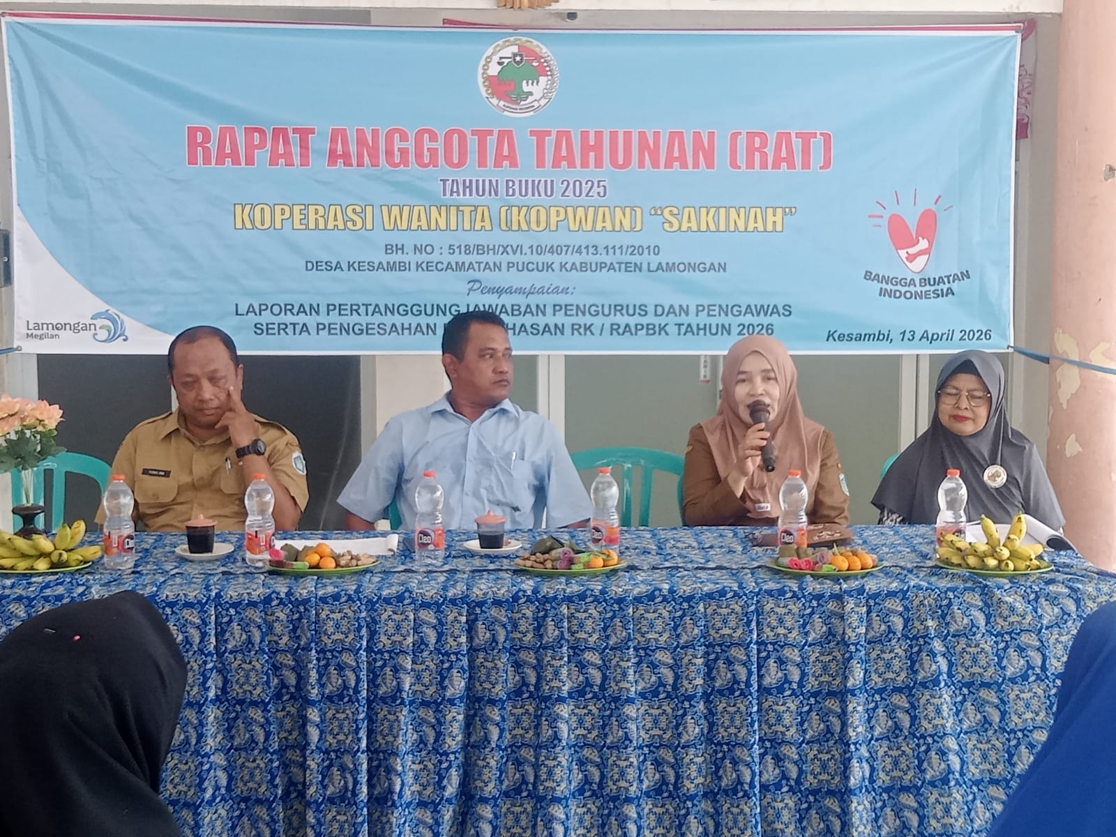 Foto: Kegiatan RAT tahun 2025 Kopwan Sakinah Desa Kesambi Kecamatan Pucuk 2026