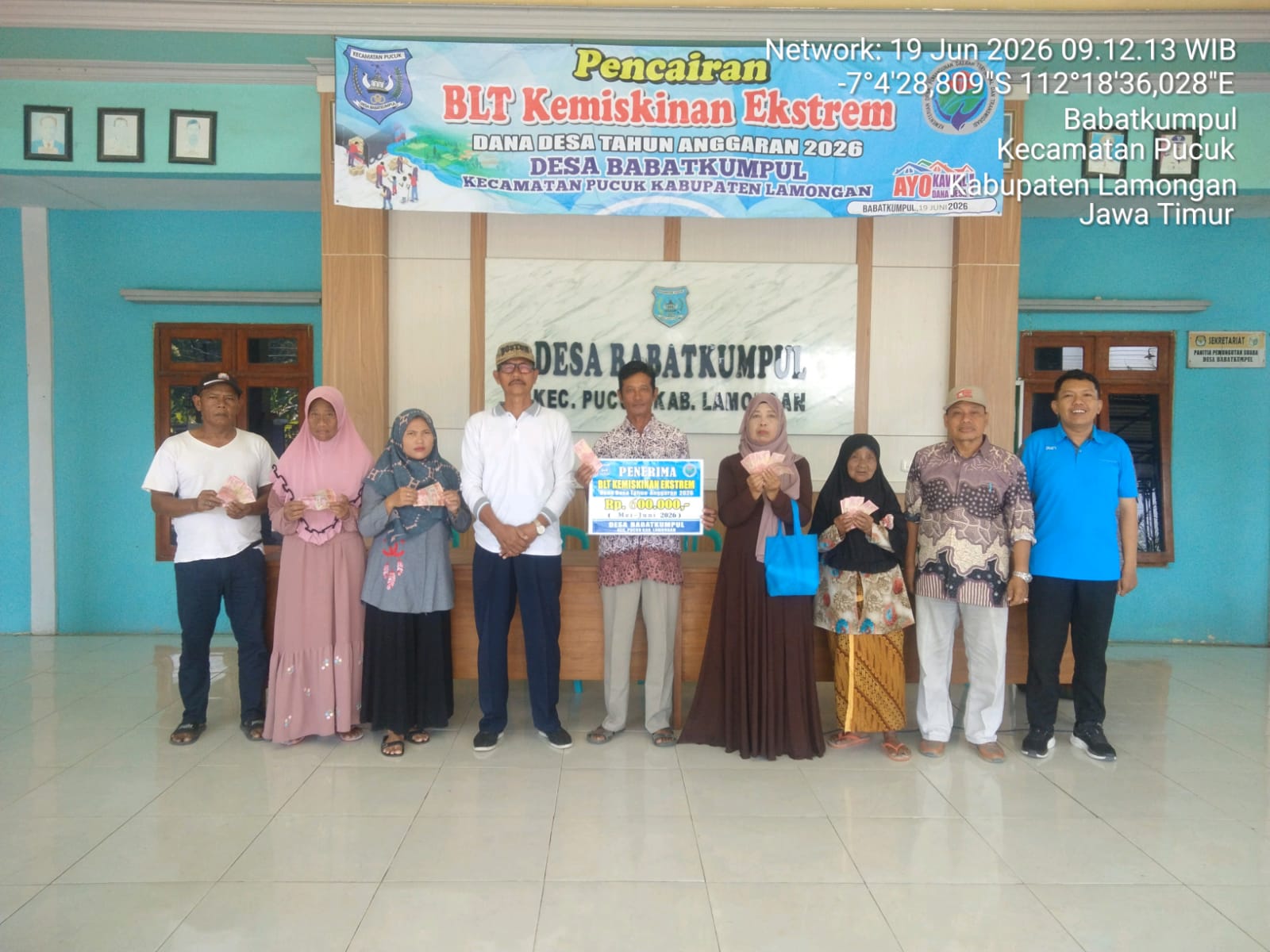 Foto: Penyaluran BLT DD tahap 1 bulan Mei dan Juni 2026 Desa Babatkumpul Kecamatan Pucuk