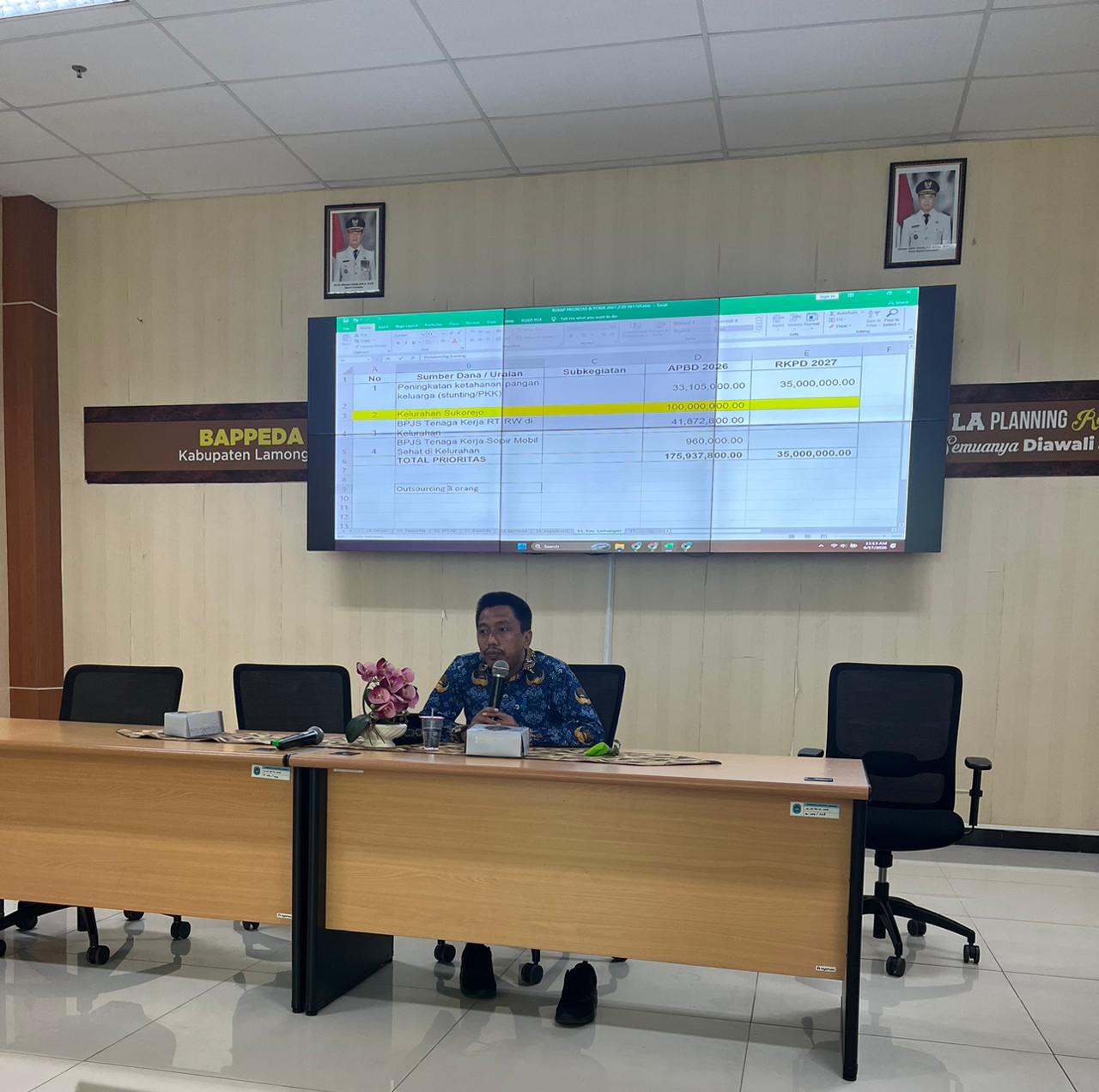 Foto: Kegiatan Pelaksanaa Desk Rencana Kerja Pemerintah Daerah (RKPD) Tahun 2027