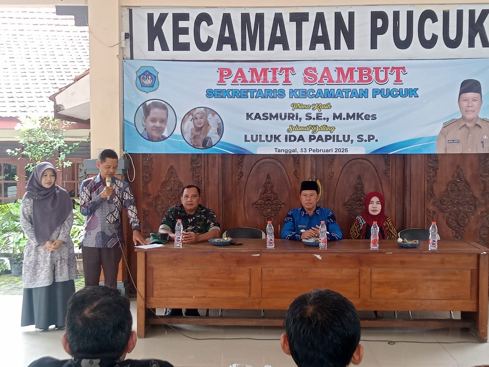 Foto: KEGIATAN PAMIT SAMBUT SEKCAM PUCUK YANG LAMA DAN SEKCAM PUCUK YANG BARU DI PENDOPO KECAMATAN PUCUK KABUPATEN LAMONGAN 2026