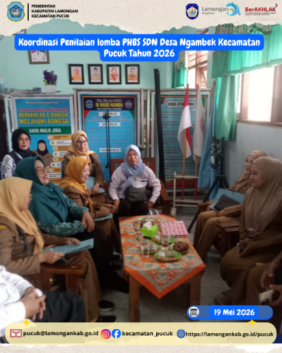 Foto: Koordinasi Penilaian lomba PHBS SDN Desa Ngambek Kecamatan Pucuk Tahun 2026