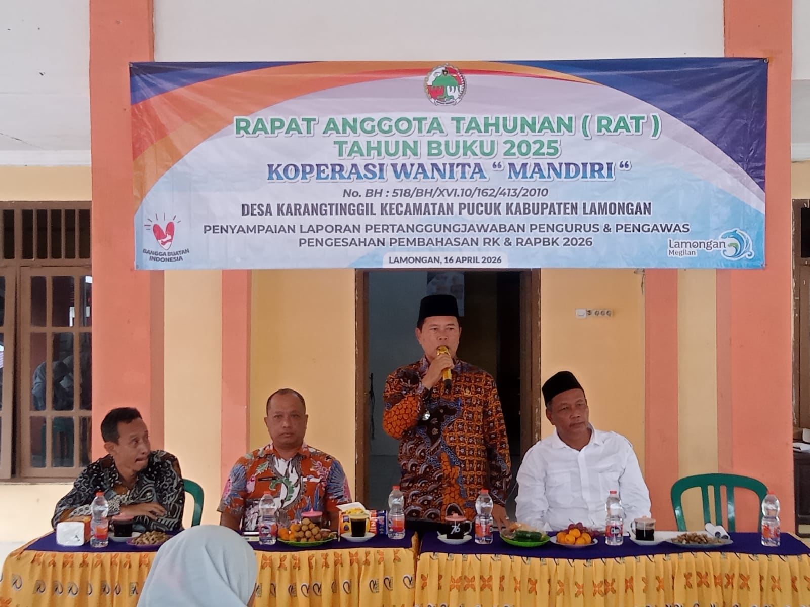 Kegiatan RAT Tahun 2025 Kopwan Mandiri Desa Karang tinggil Kecamatan Pucuk Kabupaten Lamongan 2026