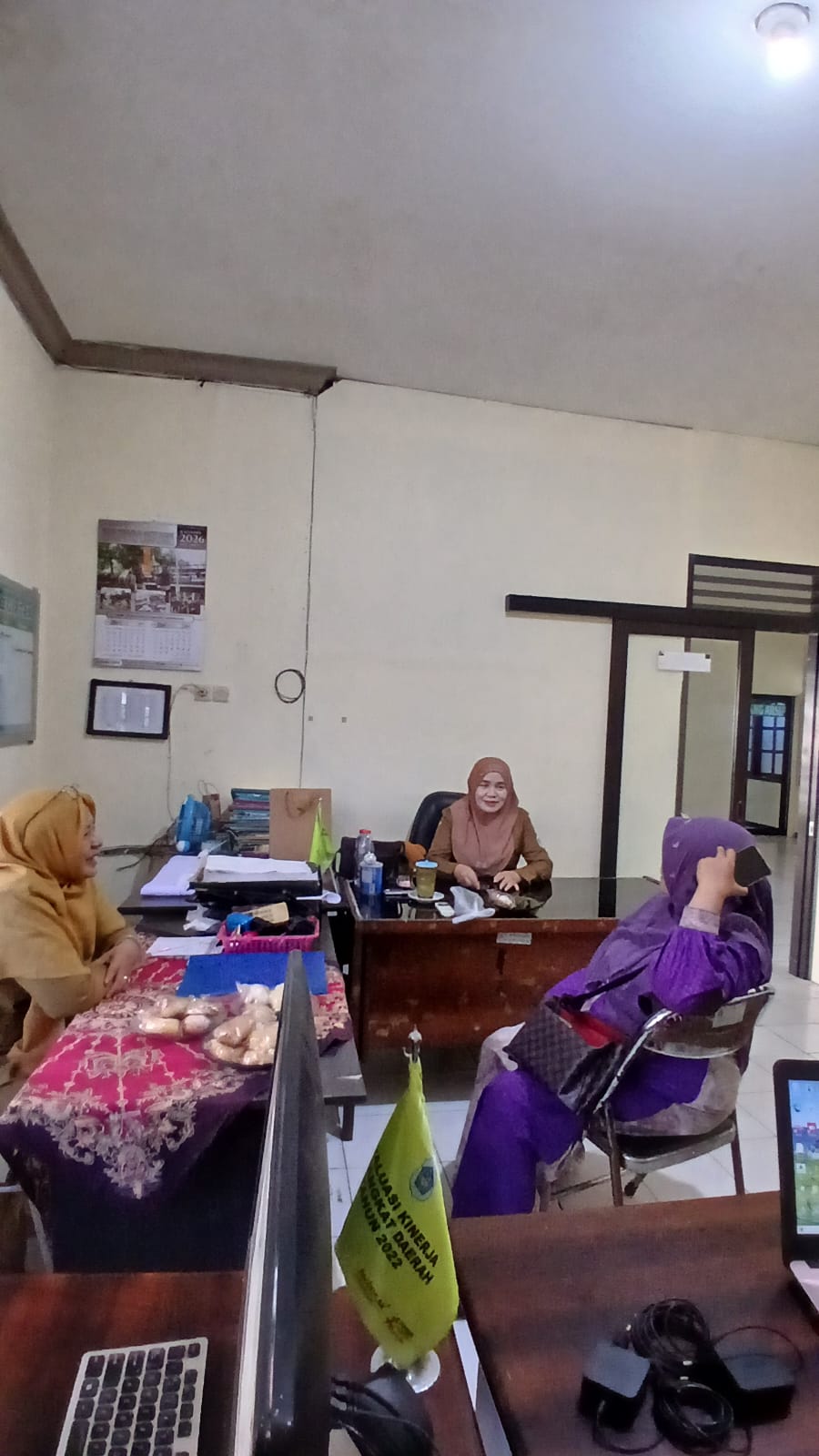 Foto: Zoom meeting Bimbingan Tekhnis Penguatan Posyandu 6 SPM Kecamatan Pucuk 2026