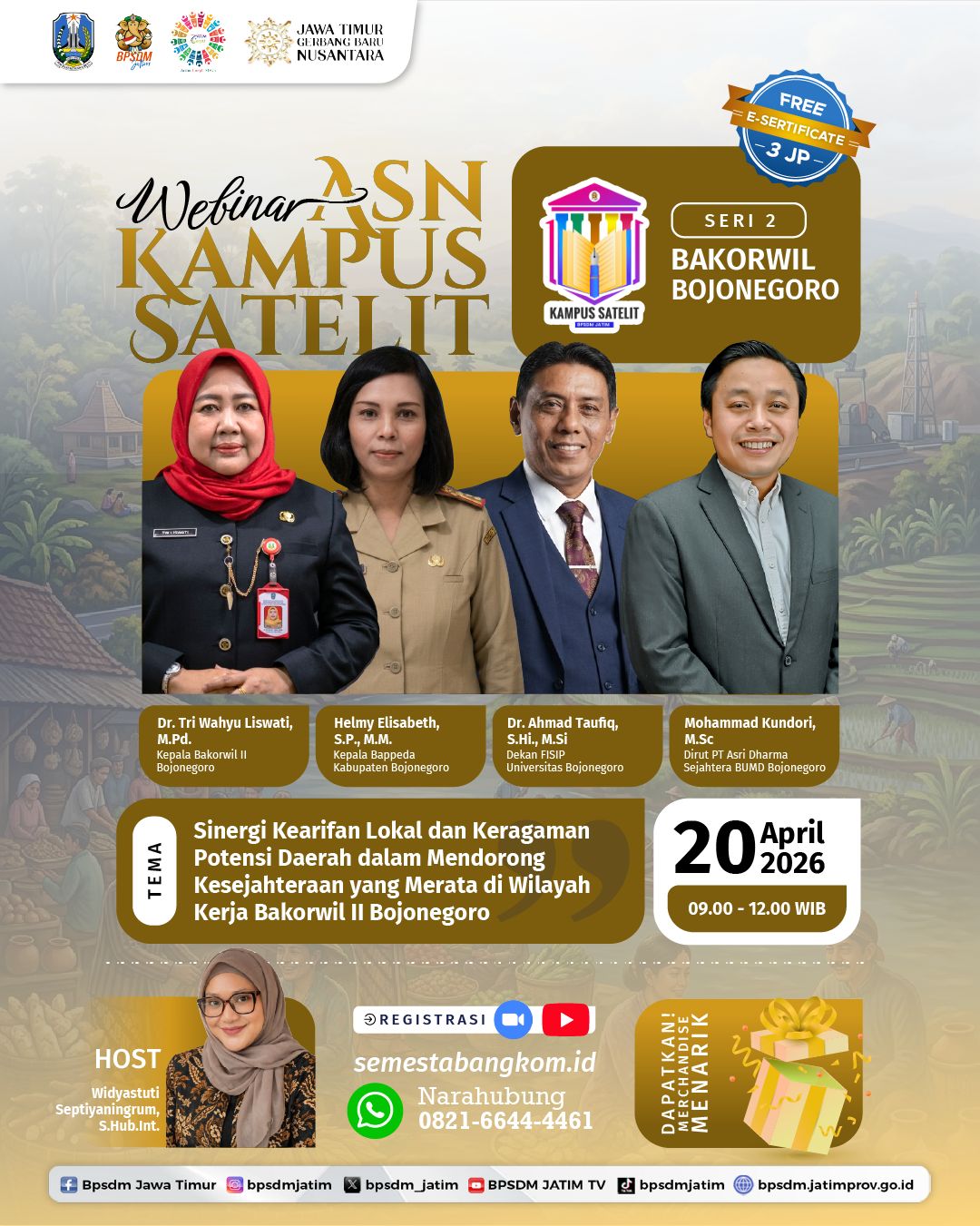 Foto: Webinar untuk Seluruh ASN dan PPPK se Jawa Timur