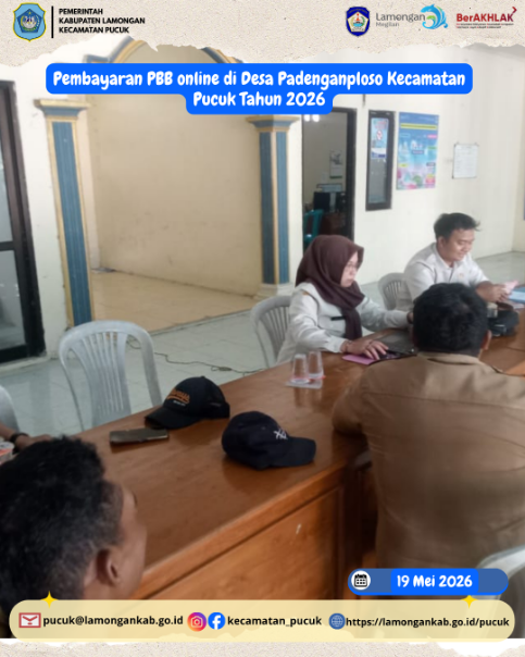 Foto: Pembayaran PBB online di Desa Padenganploso Kecamatan Pucuk Tahun 2026