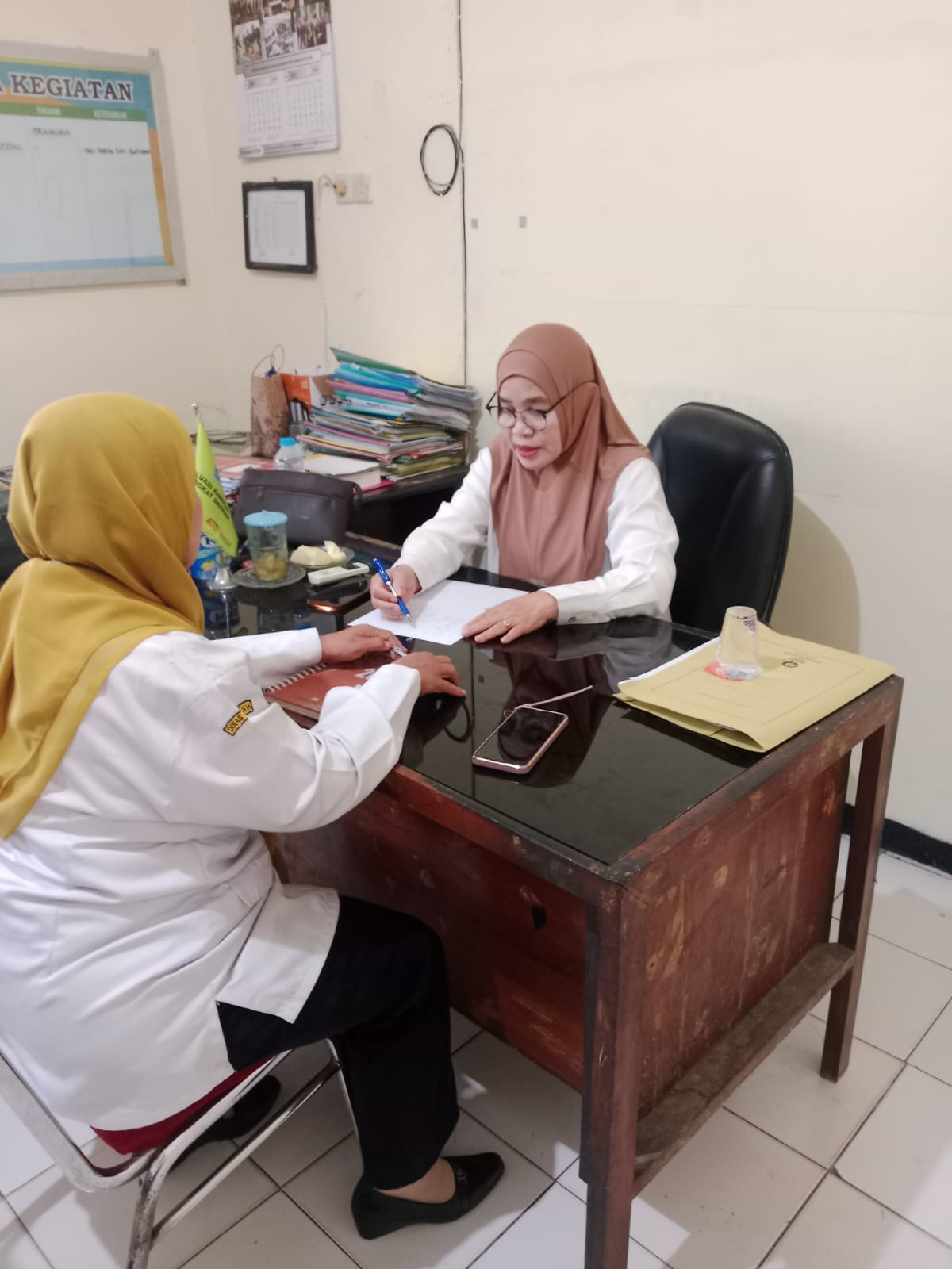Foto: Koordinasi persiapan verlap penilaian lomba PHBS tingkat SD/MI kec Pucuk
