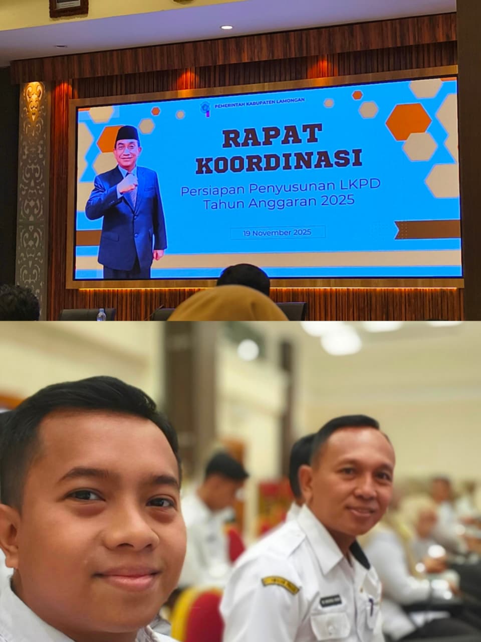 KASUBAG PERENCANAAN, EVALUASI DAN KEUANGAN BESERTA STAF MENGHADIRI RAPAT KOORDINASI PERSIAPAN PEN...