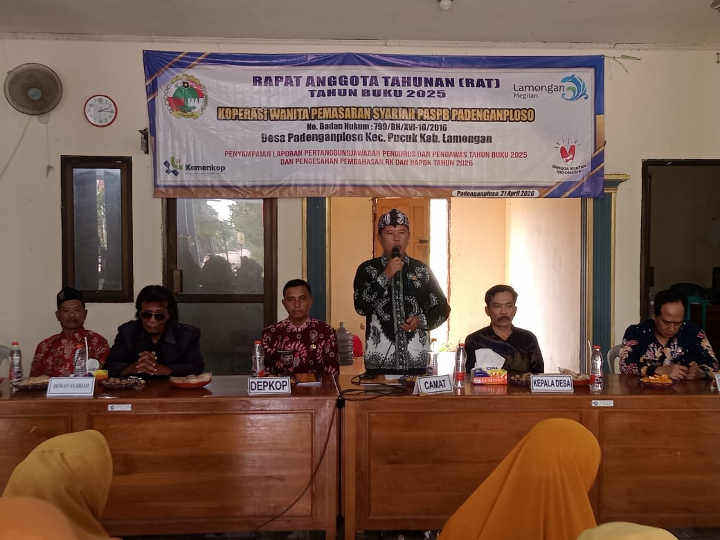 Kegiatan Rapat Tahunan (RAT) TAHUN BUKU 2025 KOPERASI WANITAPEMASARAN PASPB PADENGANPLOSO TAHUN 2026