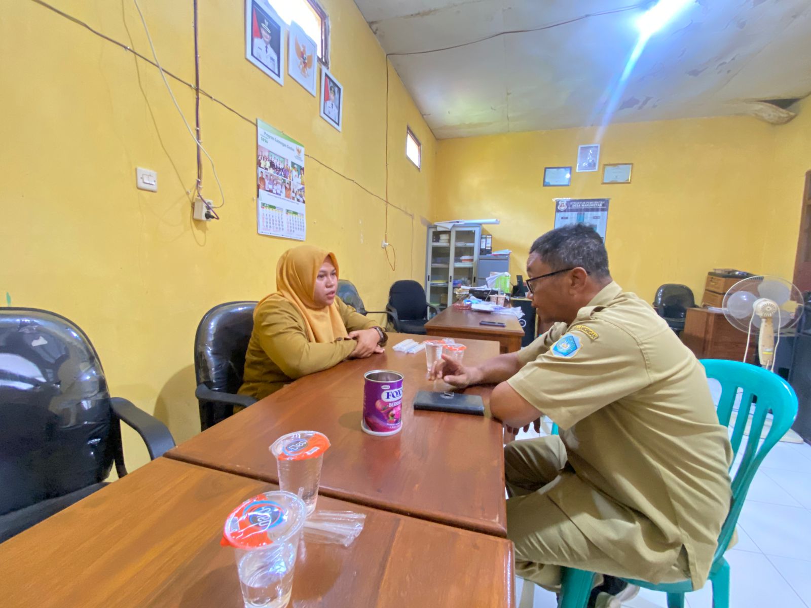 Foto: Koordinasi dengan Pemdes Desa Waruwetan Kec. Pucuk terkait Ketahanan Pangan Tematik Ayam Petelur Tahun 2026