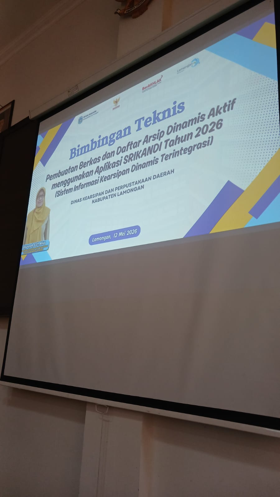 Foto: Bimbingan Teknis Pembuatan Nerkas dan Daftar Arsip Dinamis Aktif pada Aplikasi Srikandi (Sistem Informasi Kearsipan Dinamis Terintegrasi )