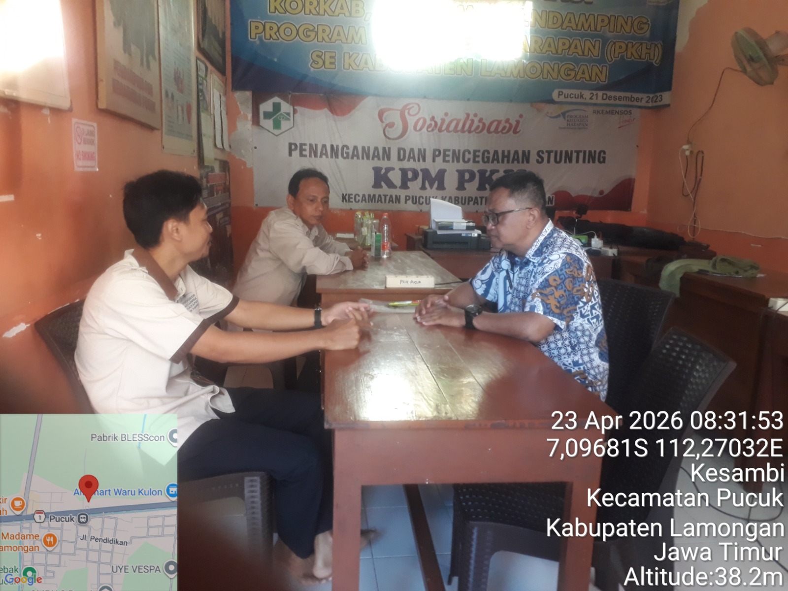 Foto: Kegiatan Koordinasi dengan Pendamping PKH terkait kegiatan Ground Chekking PBI Tahap 2 Tahun 2026