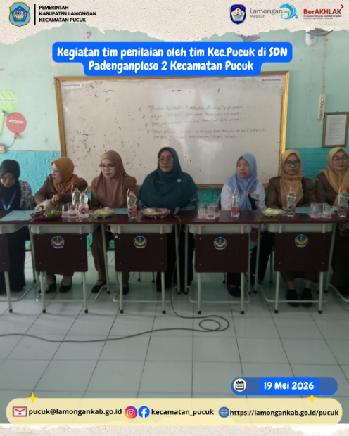 Foto: Kegiatan tim penilaian oleh tim Kec.Pucuk di SDN Padenganploso 2 Kecamatan Pucuk