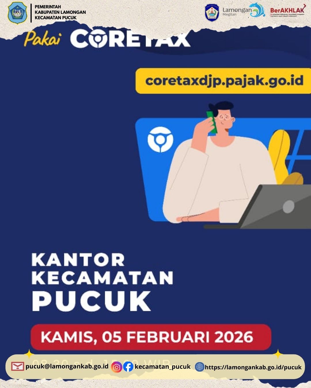 PELAKSANAAN PELAPORAN PAJAK SPT TAHUNAN DI DI KANTOR KECAMATAN PUCUK 2026