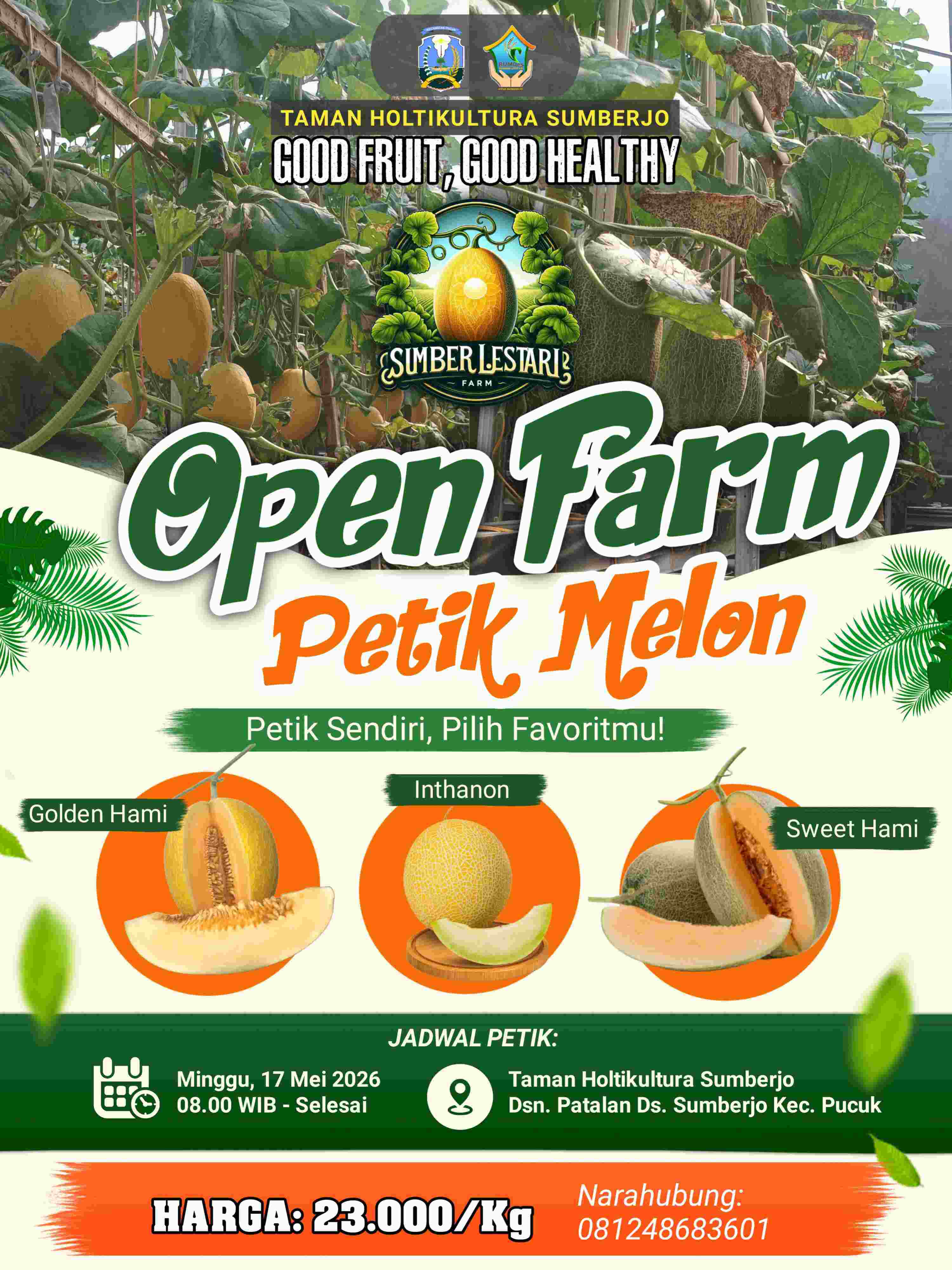 Progam Open farm Petik Melon Di Desa Sumberjo Kecamatan Pucuk 2026